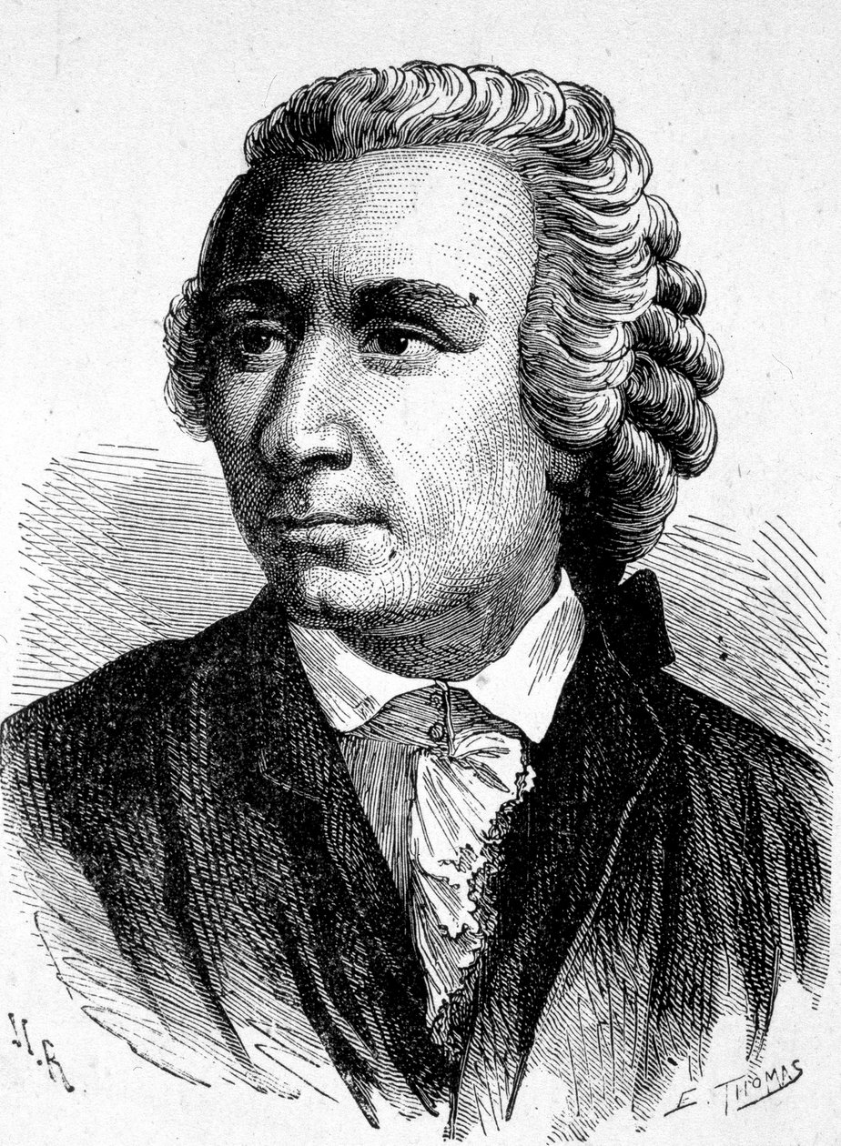 Portrait of Léon (Leonhard) Euler (1707 - 1783), Swiss mathematician - in “” Album of Science; illustrious scientists; Great discoveries””” 1896. alkotó: French School