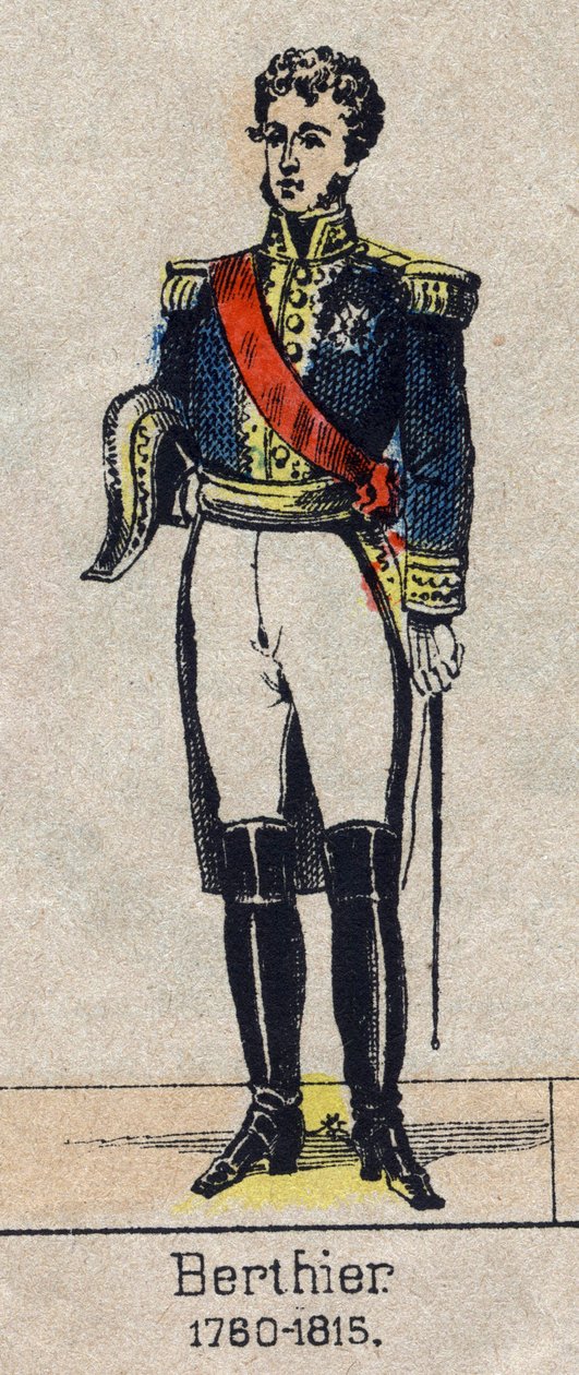 Louis Alexandre (Louis-Alexandre) Berthier (1753-1815), Neuchatel hercege, Marechal francia portréja - Epinal képe a 19. század végéről - Magángyűjtemény alkotó: French School
