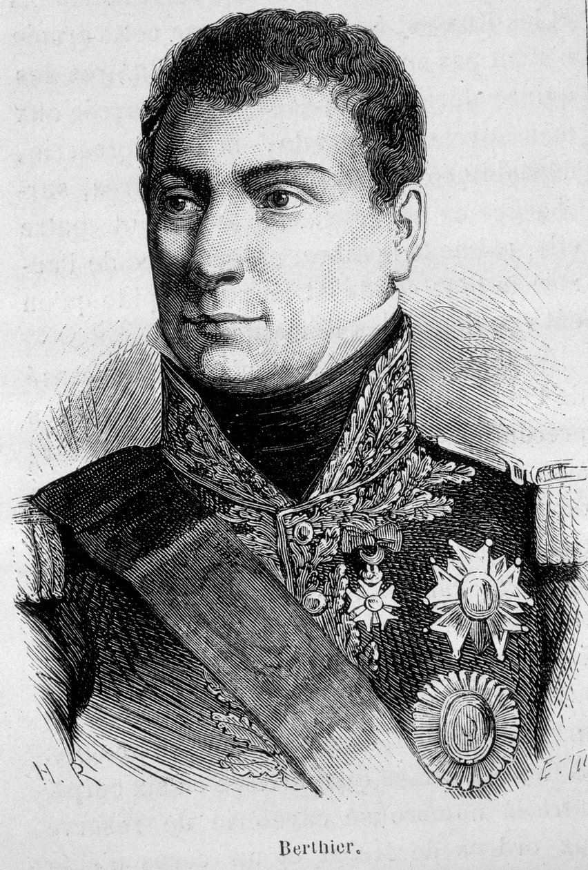 Louis Alexandre (Louis-Alexandre) Berthier francia marsall (1753-1815) portréja – Henri Martin „L’Histoire de France” című művében alkotó: French School