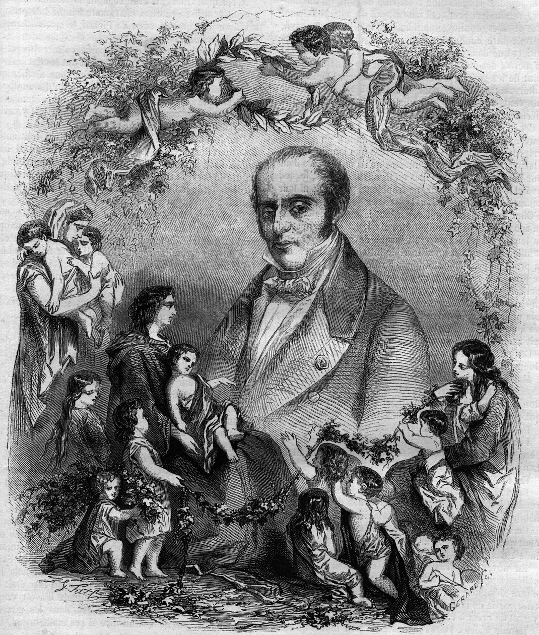 Louis Benoit Guersant (1777-1848) francia orvos portréja. alkotó: French School