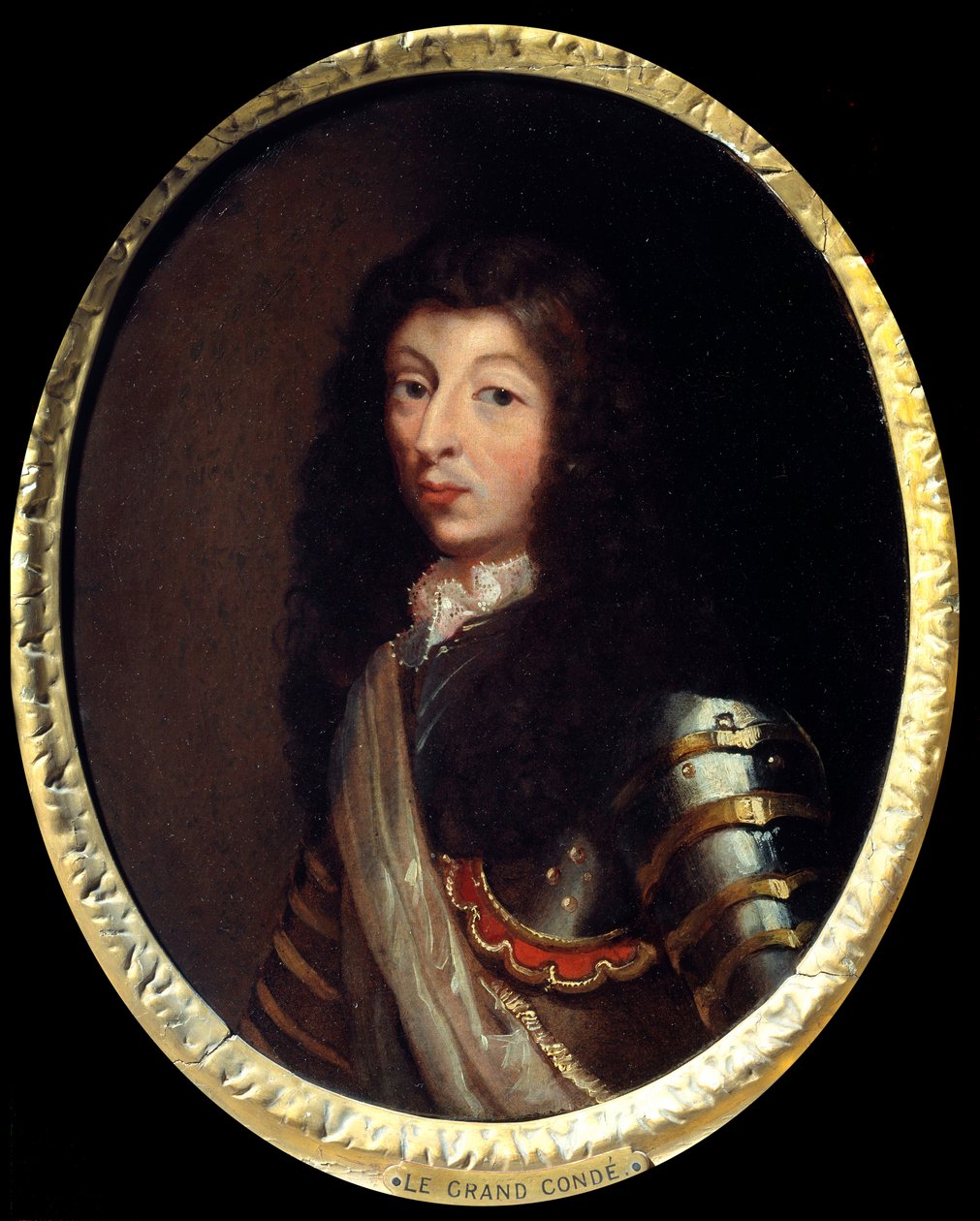 Lajos Bourbon hercegének (Bourbon-Conde) portréja, a Grand Conde (1621-1686) A 17. századi francia iskola festménye. Párizs, Musee de l