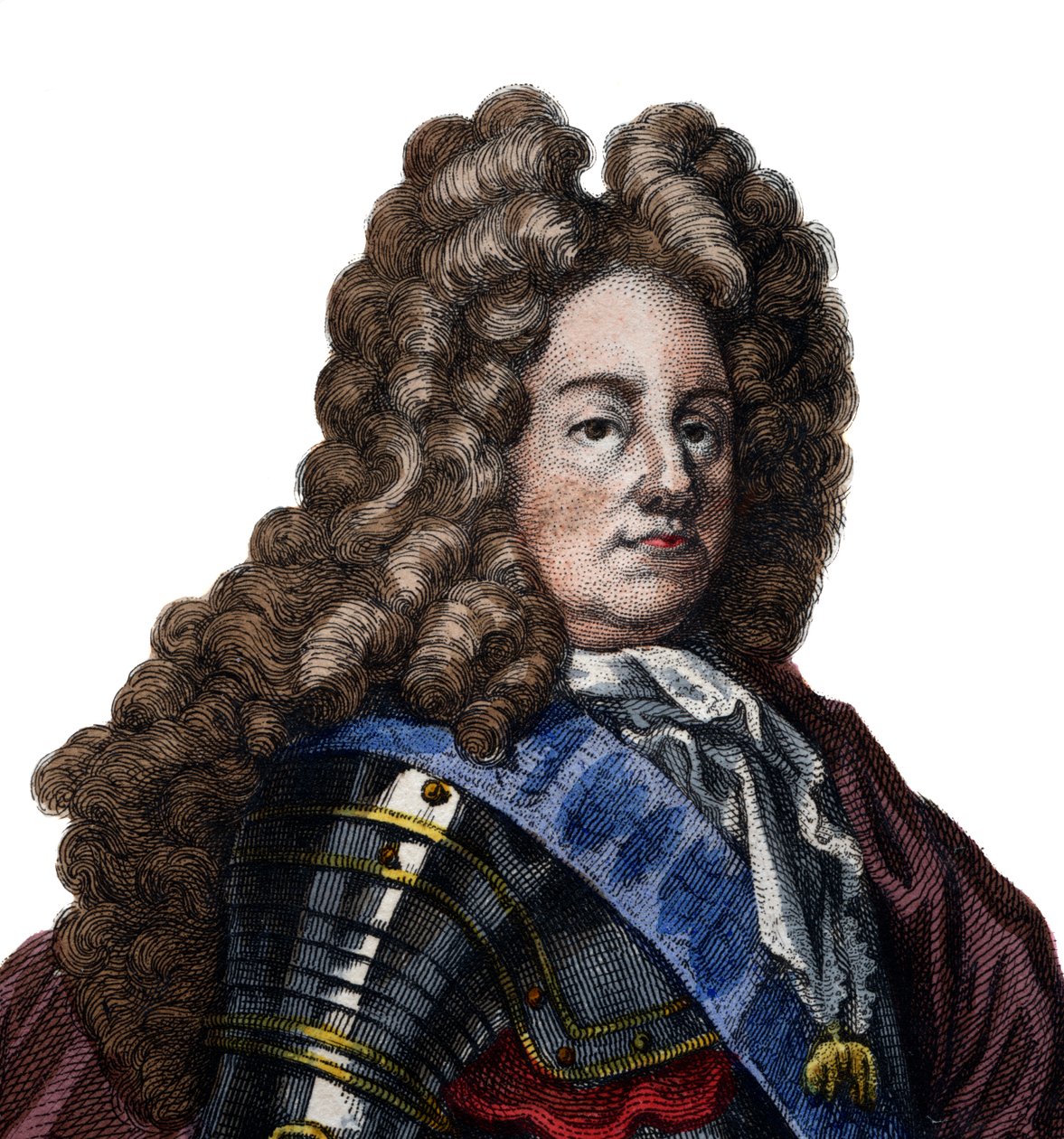 Louis Joseph de Bourbon, Vendome hercegének (1645-1712), francia katonai parancsnoknak és Franciaország marsalljának portréja. alkotó: French School