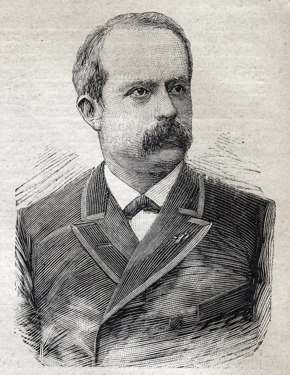 Louis Lepine (1846-1933), párizsi prefektus portréja a "Le Petit Parisien"-ben 1893.07.23-án (metszet) alkotó: French School