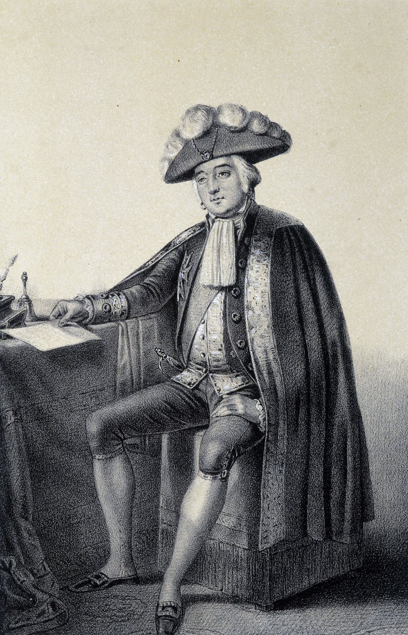 II. Lajos Fülöp József, Orléans és Chartres hercegének, Philippe Egalité néven ismert portréja alkotó: French School