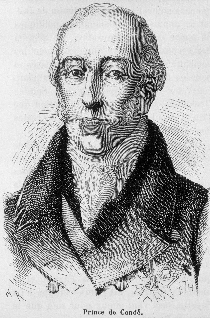 V. Lajos Joseph de Bourbon-Conde (1736-1818), Conde nyolcadik hercegének, francia hadiembernek portréja – Henri Martin „L