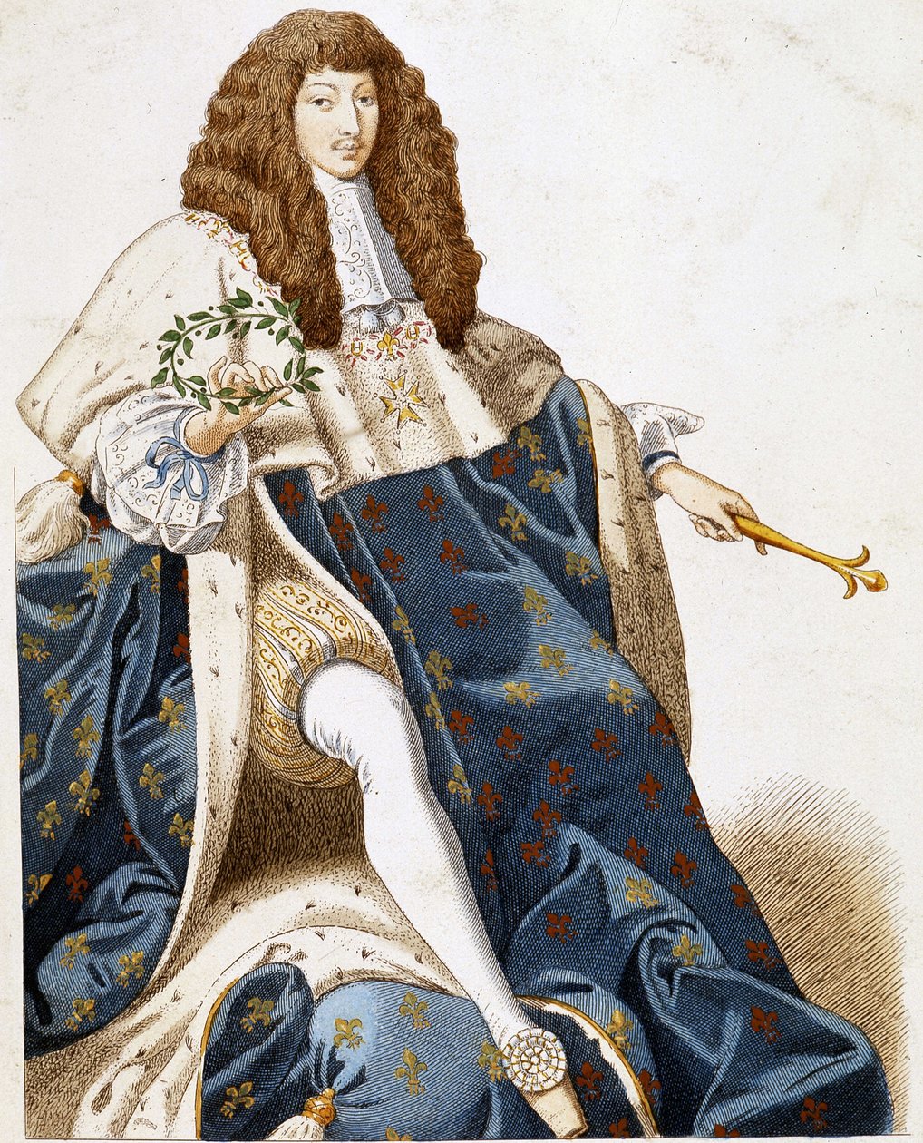 Portrait of Louis XIV, young. alkotó: French School