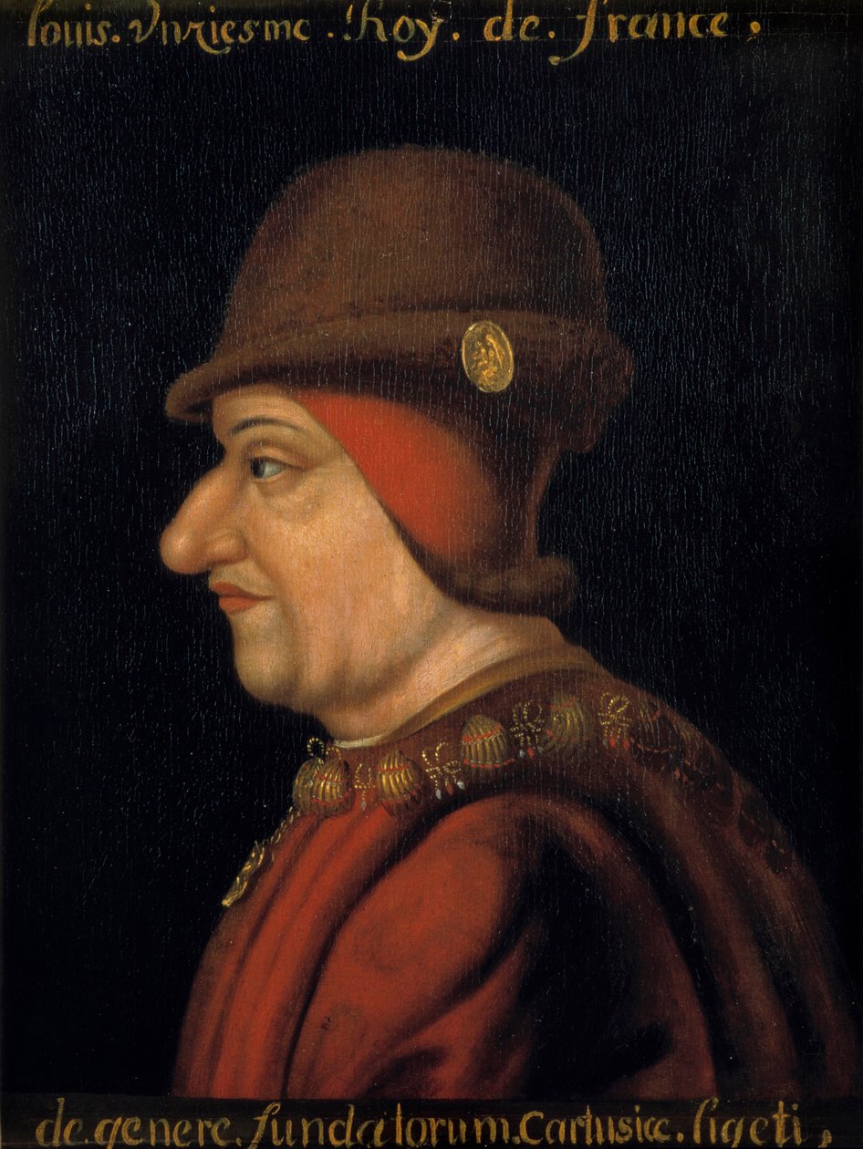 XI. Lajos (1423-1483), francia király portréja. A 17. századi francia iskola. Plessis les Tours (Plessis les Tours) (Plessis-les-Tours) alkotó: French School