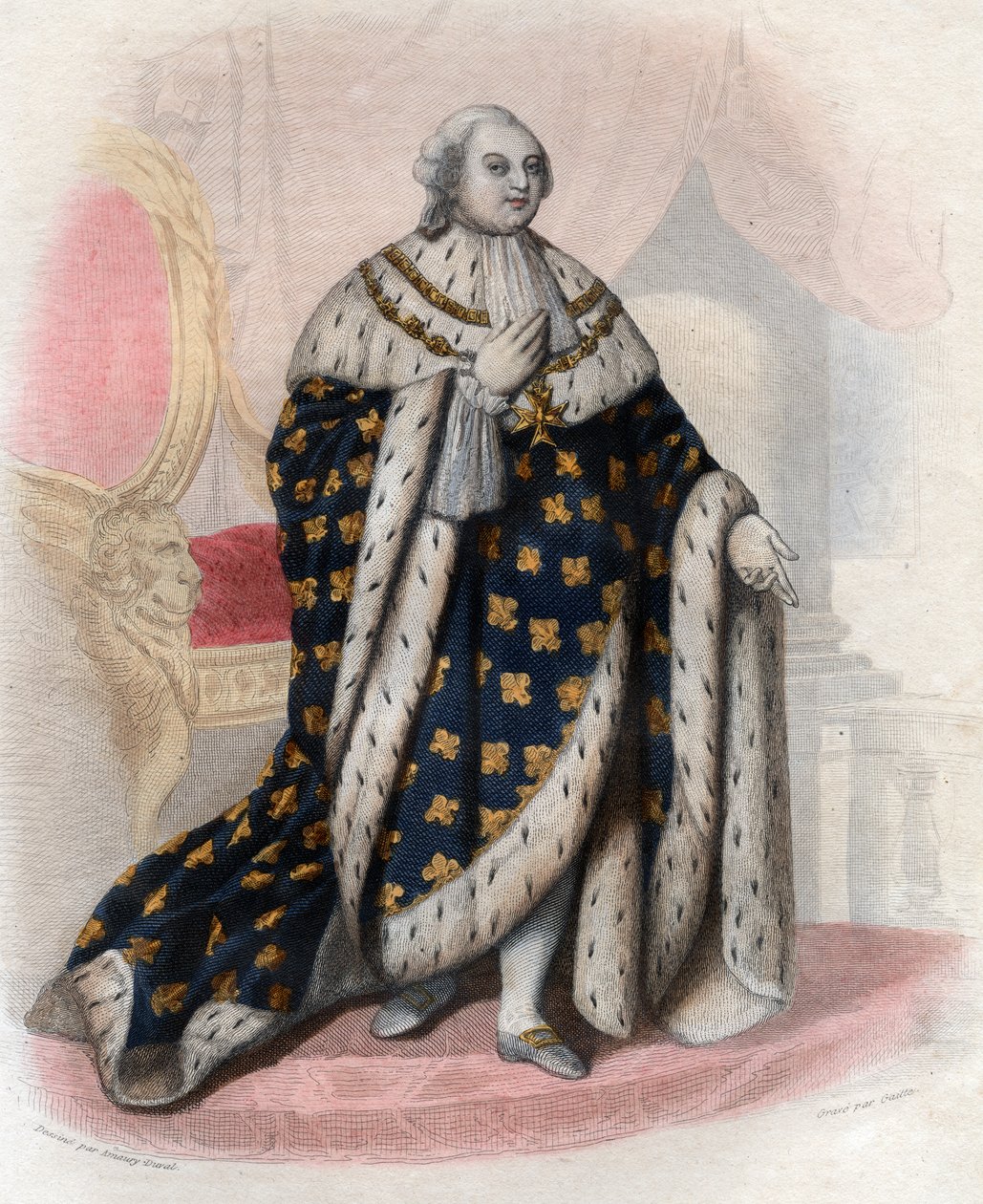 XVI. Lajos francia (1754-1793), francia király portréja. alkotó: French School