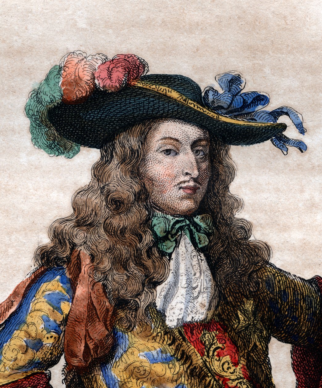 Louis de Bourbon, Conde hercege (1621-1686), francia tábornok, le Grand Conde néven ismert portréja. alkotó: French School