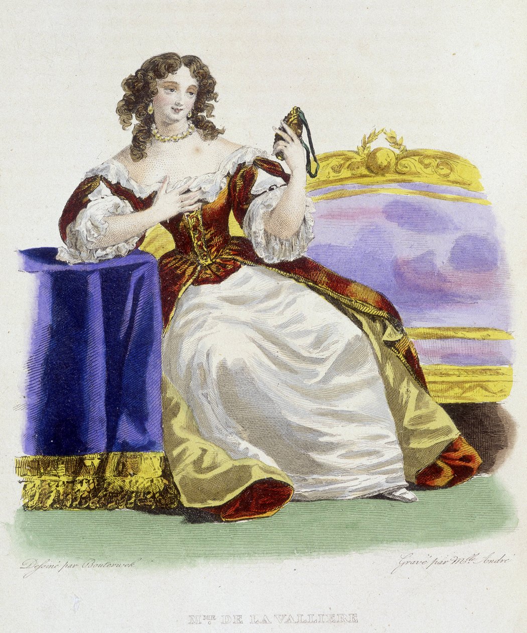 Louise Françoise de la Valliére (1644 - 1710) portréja. alkotó: French School
