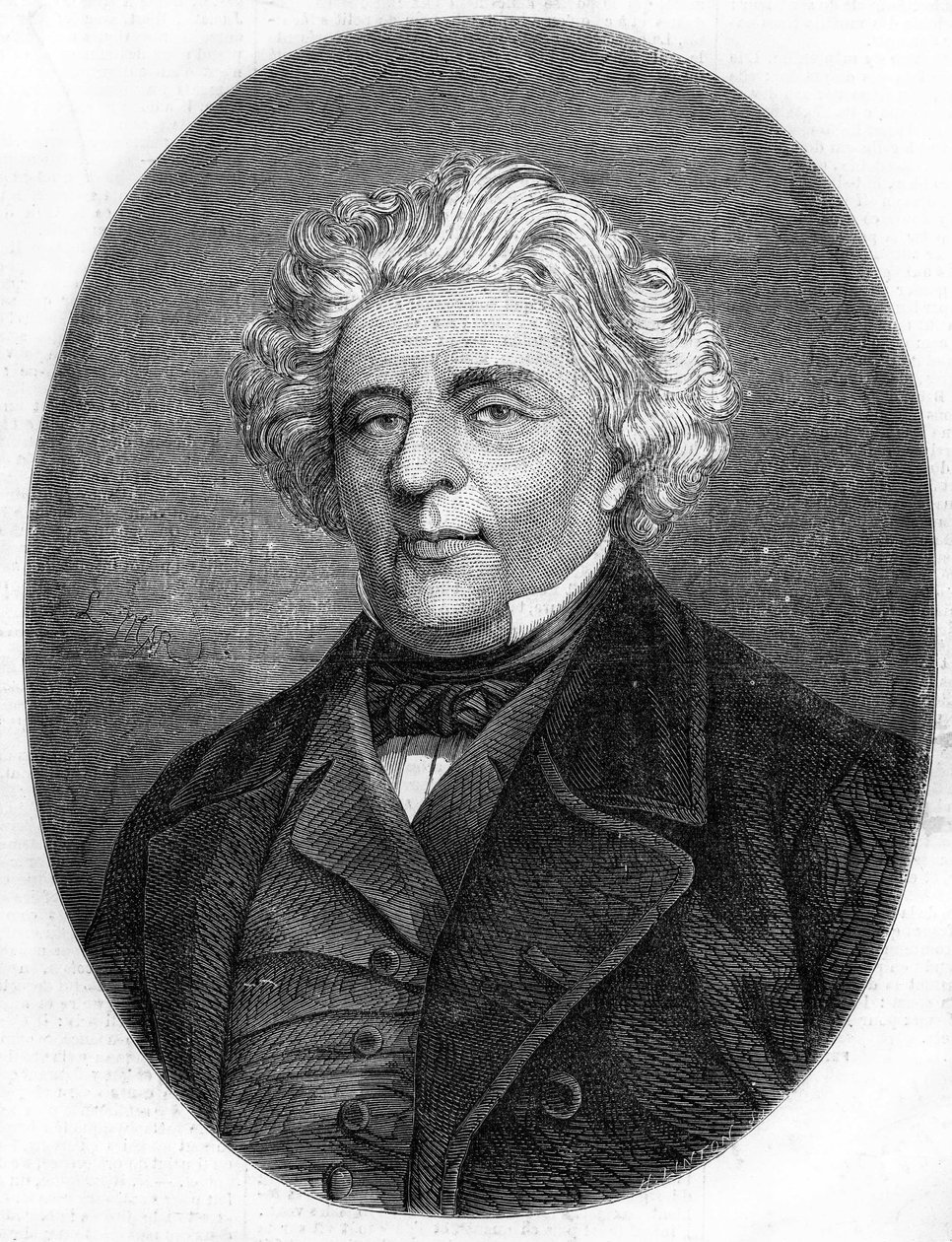 Luigi Lablache (1794-1858) francia operaénekes portréja. alkotó: French School