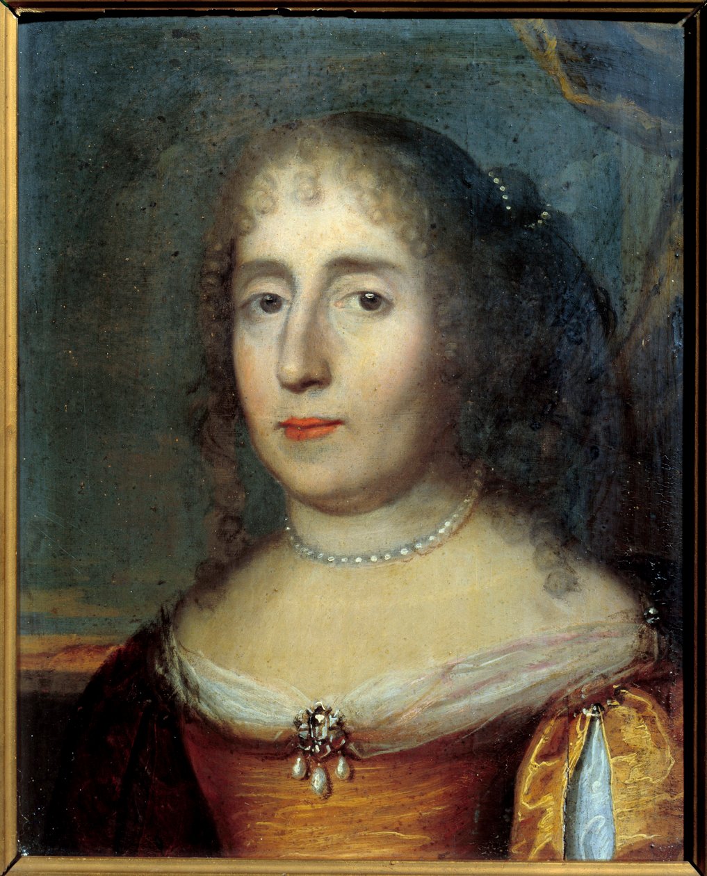 Madame de Scudery (vagy Madeleine de Scuderi (1607 - 1701), francia betűs nő portréja). A francia iskola névtelen festménye alkotó: French School
