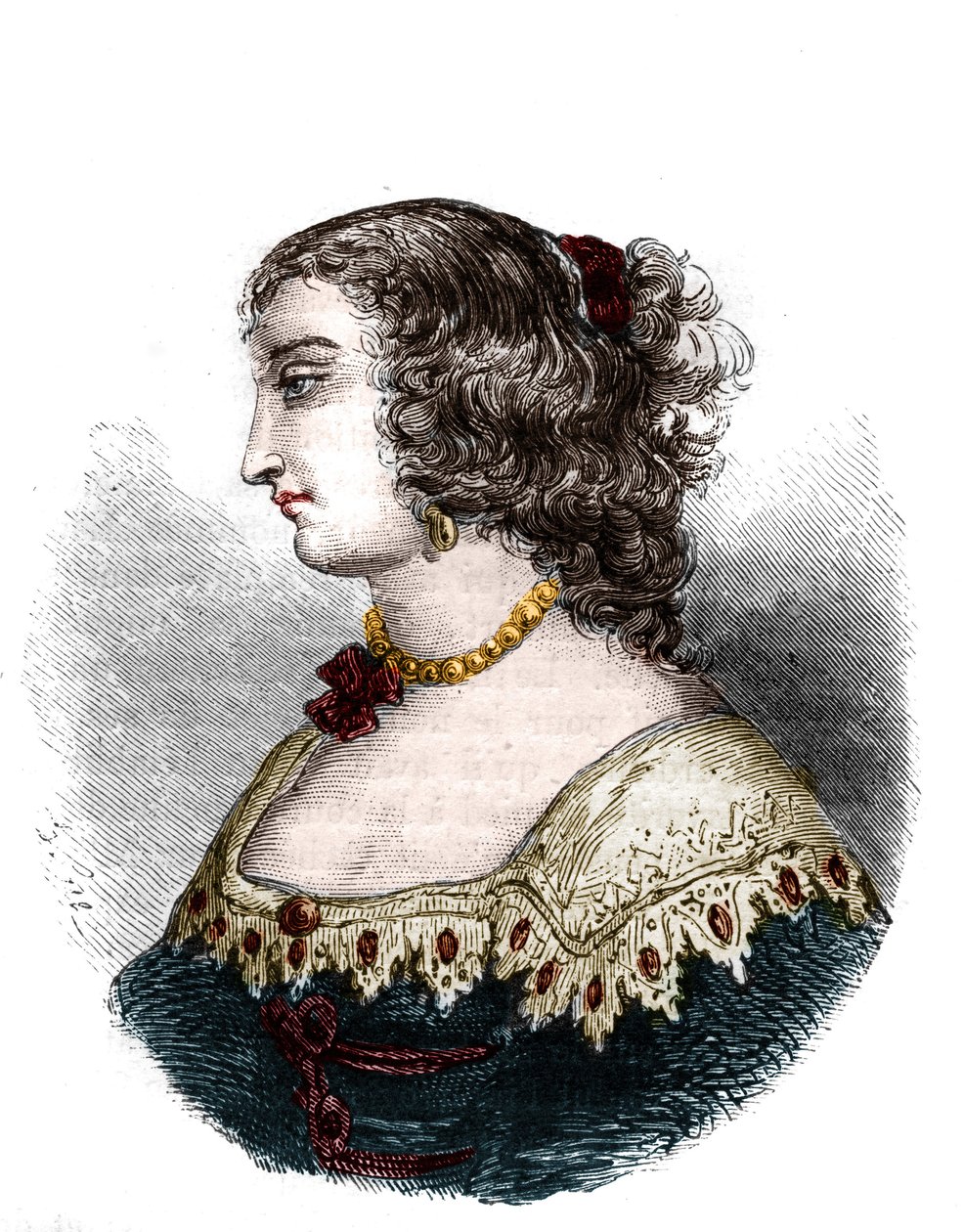 Mademoiselle de Hautefort portréja (Marie de Hautefort alkotó: French School