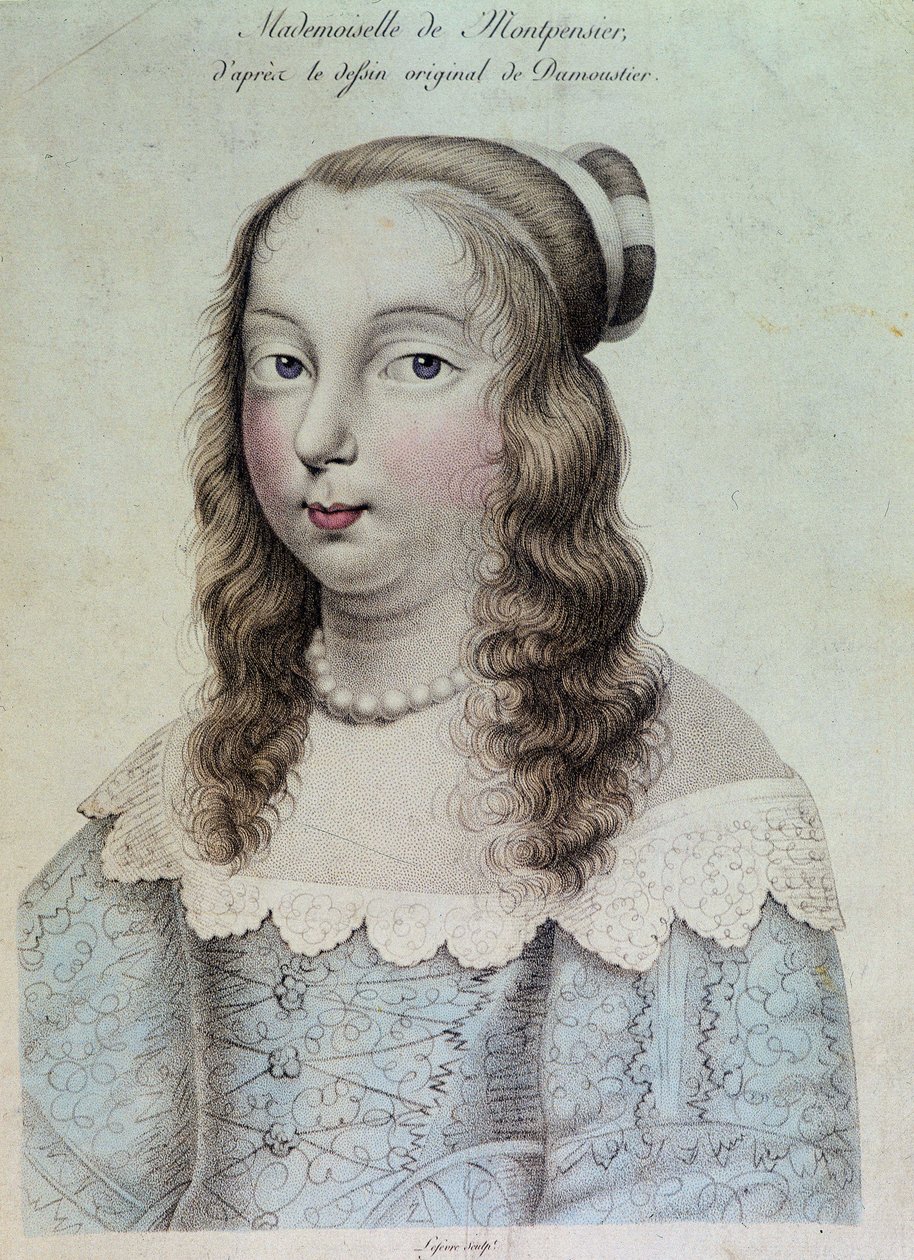 Mademoiselle de Montpensier portréja „Grande Mademoiselle” alkotó: French School