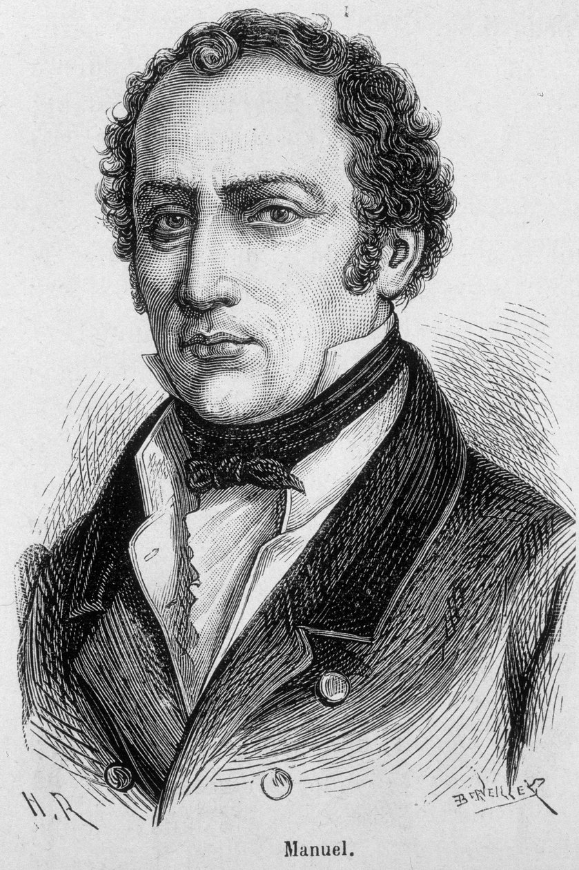 Manuel portréja – Henri Martin „” Franciaország története” című kötetében alkotó: French School