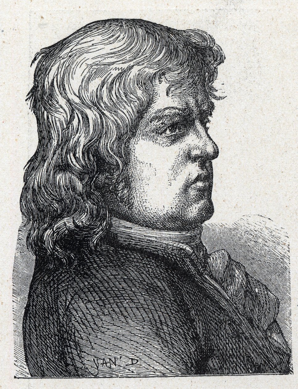 Marc Guillaume Alexis Vadier (1736-1828), francia forradalmár politikus portréja. Metszet 1889-ből. Magángyűjtemény. alkotó: French School
