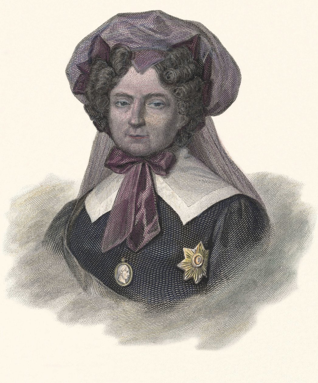 Mária Federovna, würtimbergi hercegnő (1759-1828), Oroszország császára portréja. a „” Hasznos férfiak portréi” című részben alkotó: French School