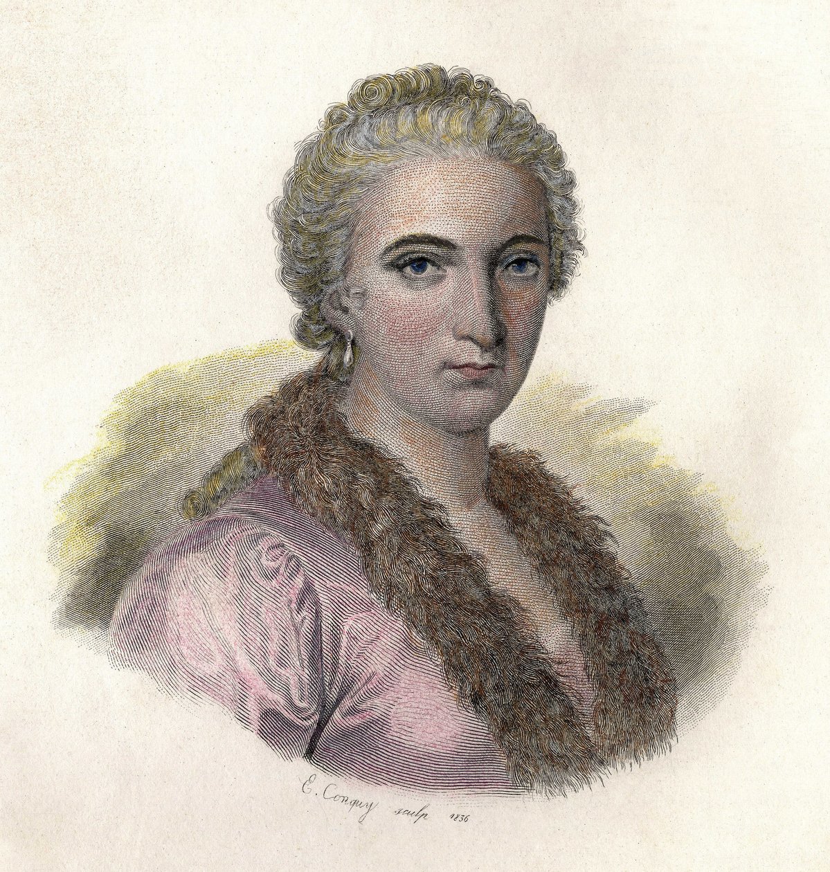 Maria Gaetena Agnesi portréja alkotó: French School