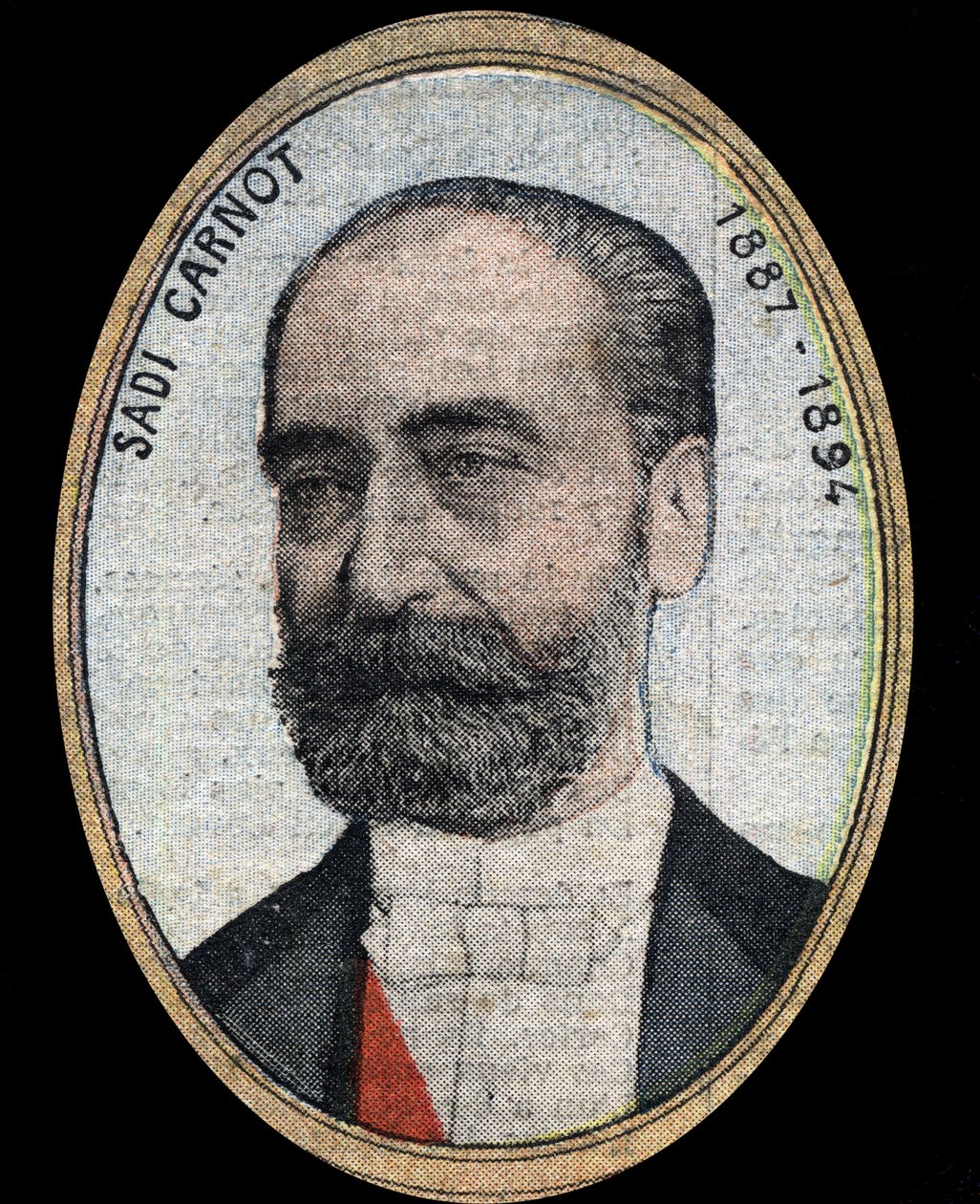 Marie Francois Sadi Carnot (1837-1894), a Francia Köztársaság elnökének portréja. alkotó: French School