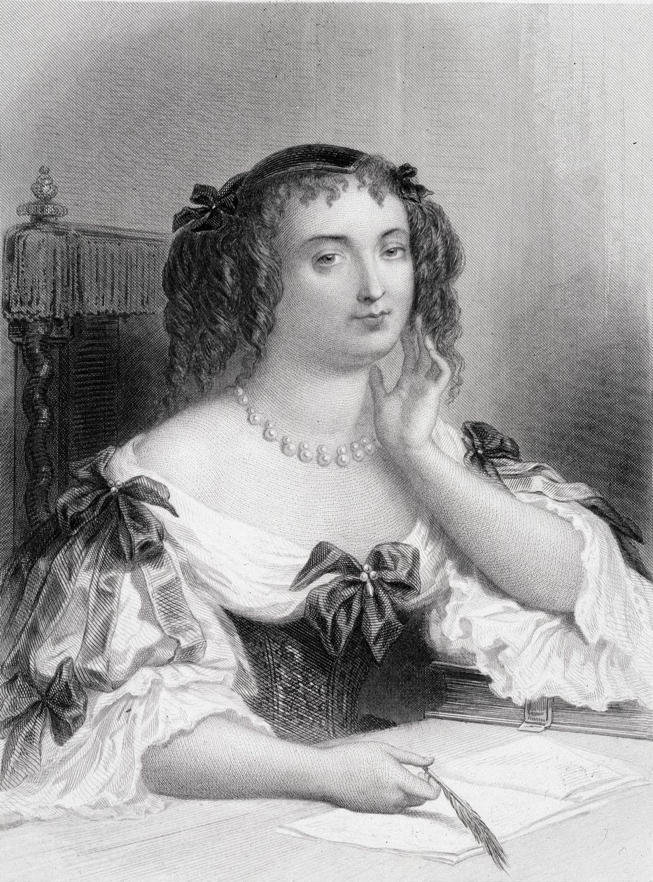 Marie de Rabutin-Chantal (Rabutin Chantal), Sevigne márkiné, Madame de Sevigne (1626-1696) írónő portréja - metszet alkotó: French School