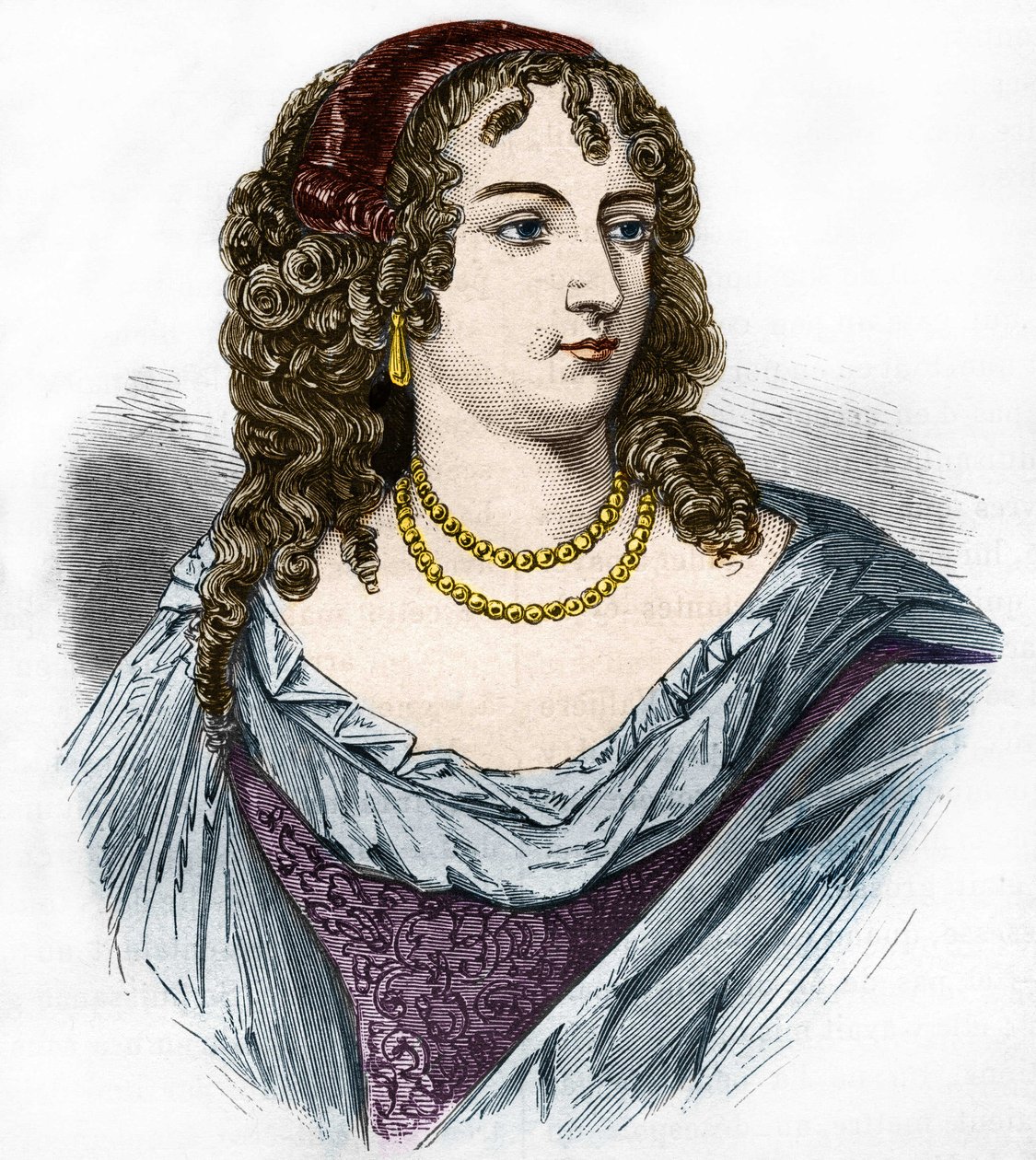Marion Delorme portréja (Marie de Lon, Demoiselle de Lorme alkotó: French School