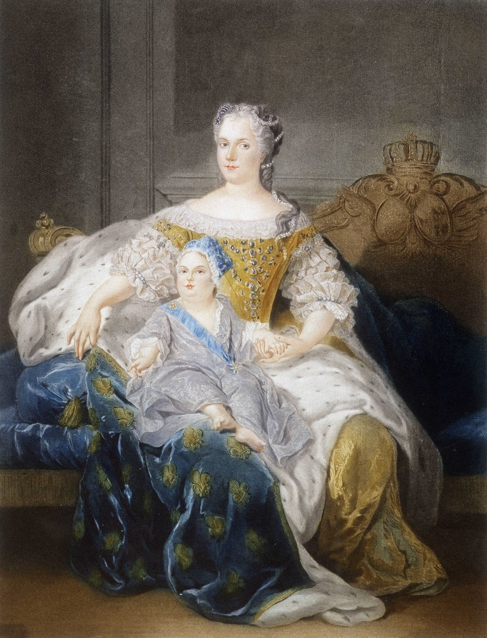 Leszczynska Mária és a delfin portréja alkotó: French School