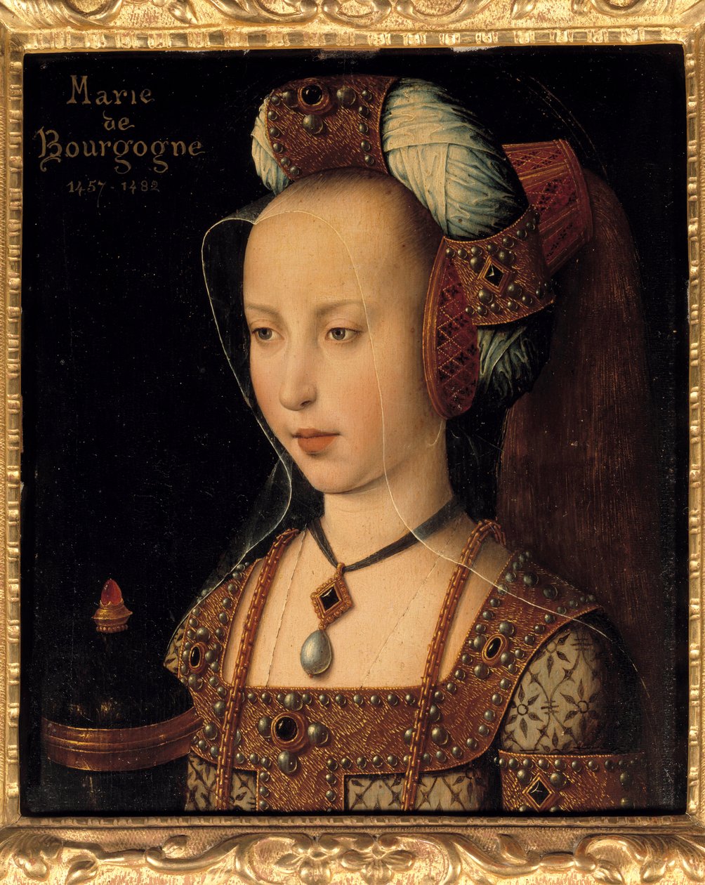 Burgundi Mária (1457-1482), burgundi hercegnő és grófnő portréja alkotó: French School