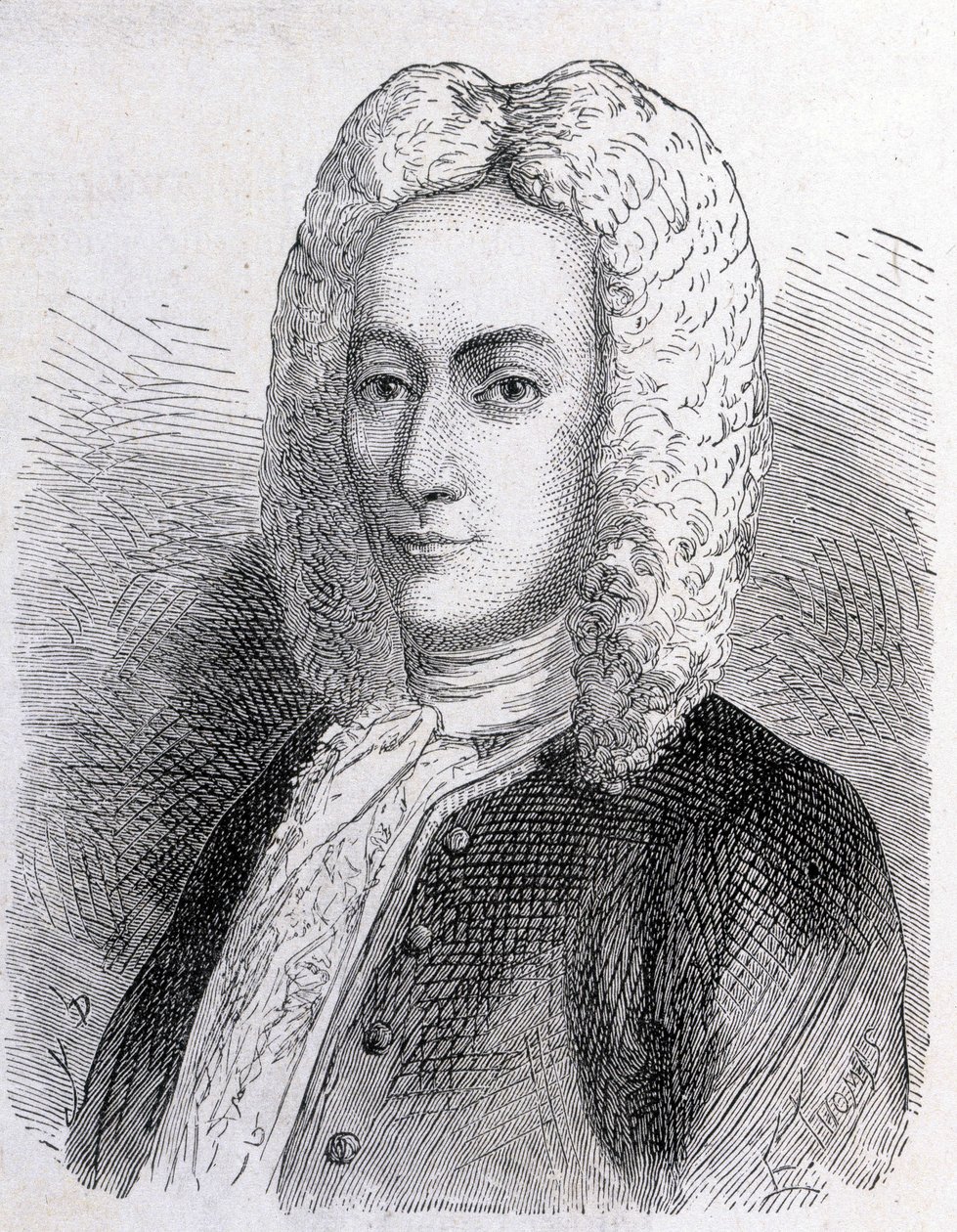 Mathieu Dutilh (1715-1791) portréja - a Tudományos albumban; jeles tudósok; Grandes felfedezések””” 1896. alkotó: French School