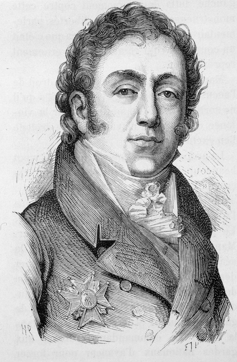 Mathieu Montmorency francia politikus (1766-1826) portréja – Henri Martin „L