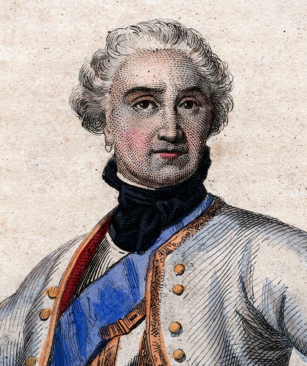 Maurice de Saxe (1696-1750), francia katonaság és Franciaország tábornokának portréja. alkotó: French School