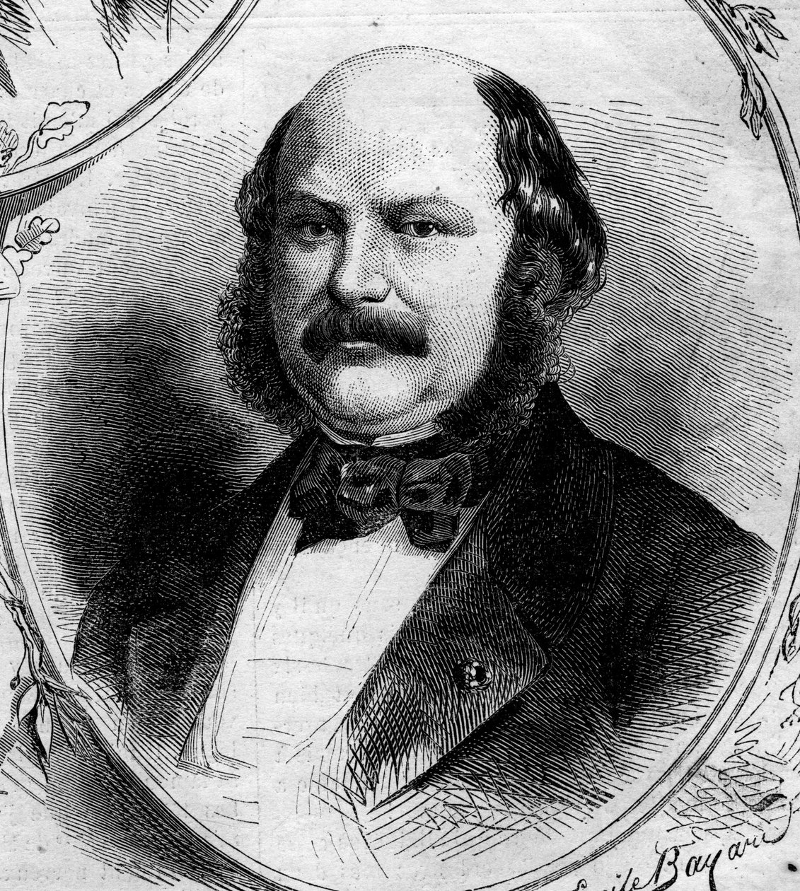 Maximilian Jules Marcus Koenigswarter (1817-1878), francia bankár és politikus portréja. Metszet a „” Le Monde Illustré”” 262. számában, 1862. április 19. alkotó: French School