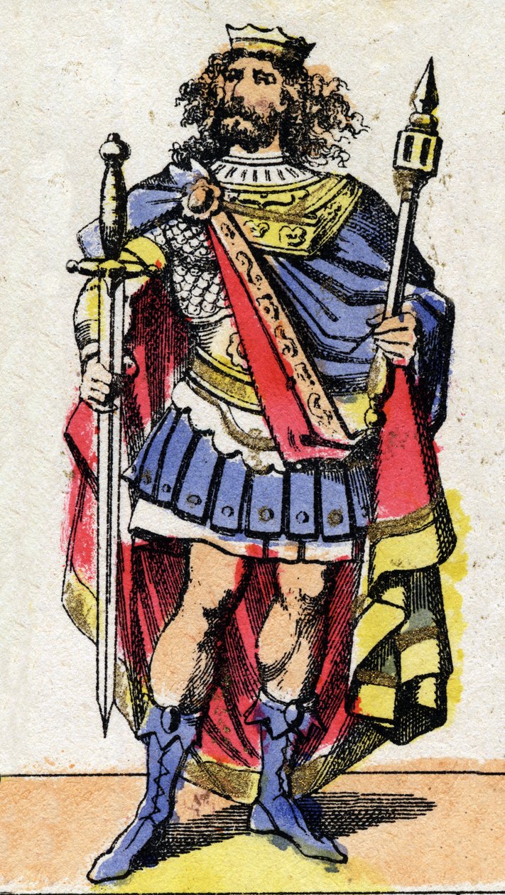 III. Merovee (vagy Merowig) (kb. 412-458), a frankok királyának portréja 448-tól 458-ig. alkotó: French School