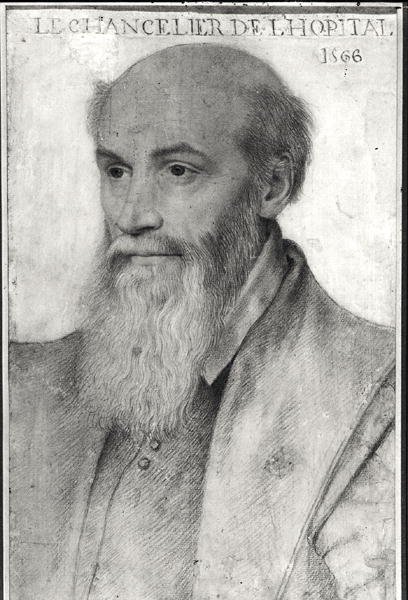 Michel de LHospital (kb.1504-73) portréja 1566 alkotó: French School