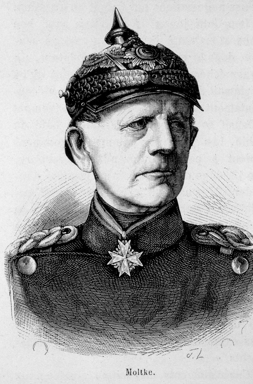 Moltke német tábornagy (1800-1891) portréja – Henri Martin "L
