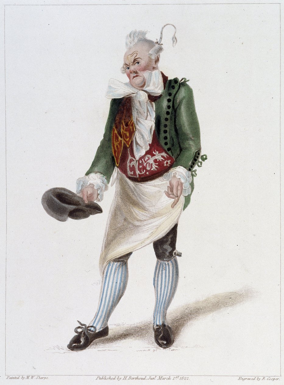 Monsieur Gattie portréja a Felvállalt paraszt balettjében alkotó: French School
