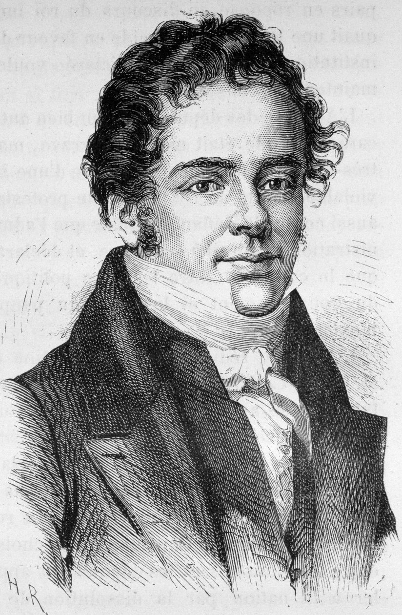 Montbel francia politikus (1787-1861) portréja – Henri Martin „L’Histoire de France” című művében alkotó: French School
