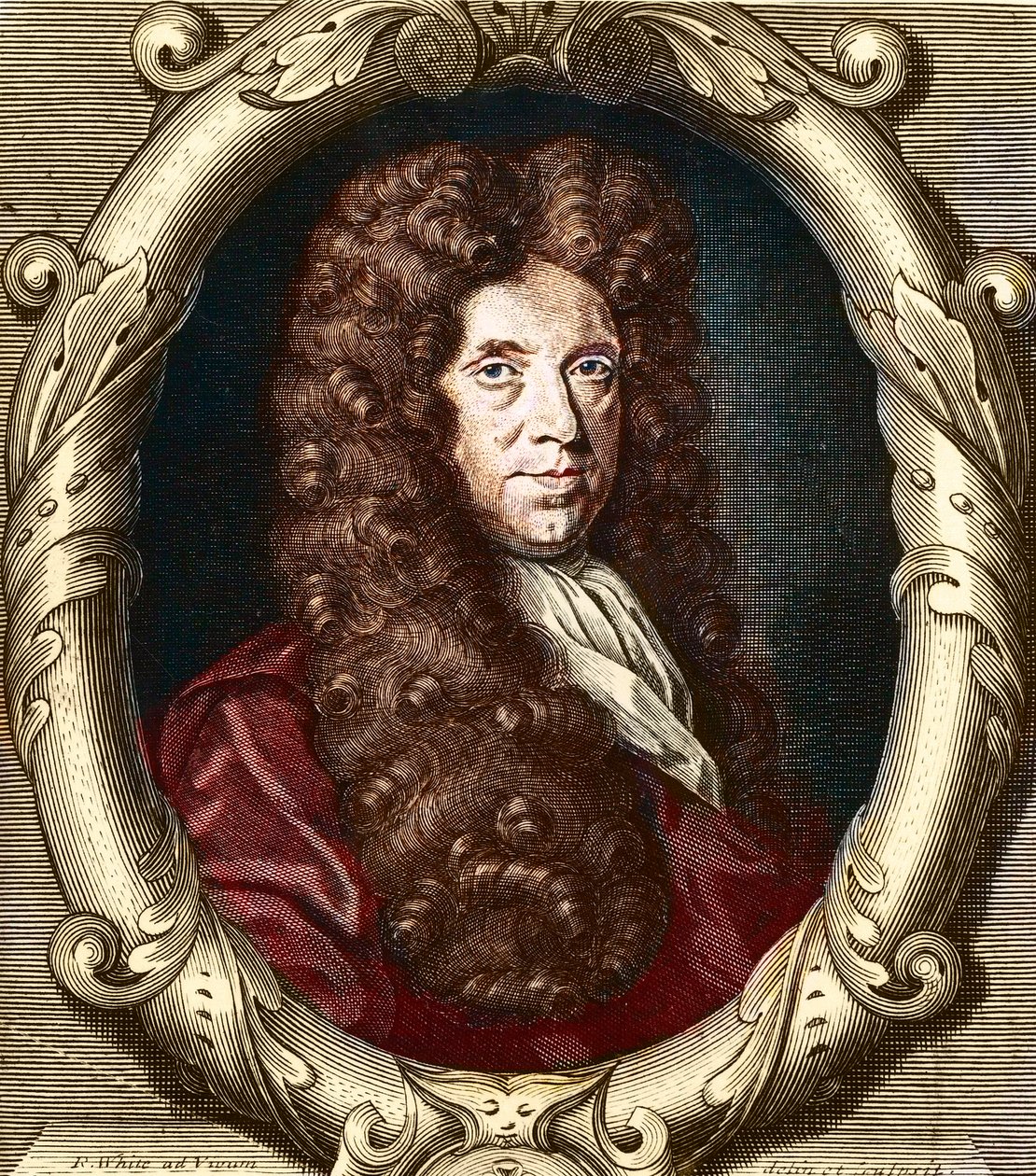 Neremiah Grew (1641-1721) portréja. angol botanikus. alkotó: French School