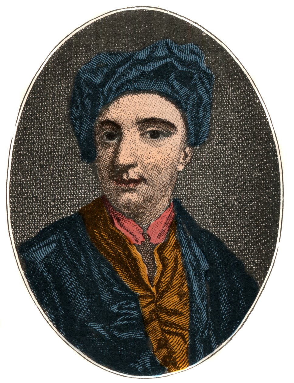 Nicholas Rowe (1674-1718) angol drámaíró, költő és vegyes író portréja. alkotó: French School