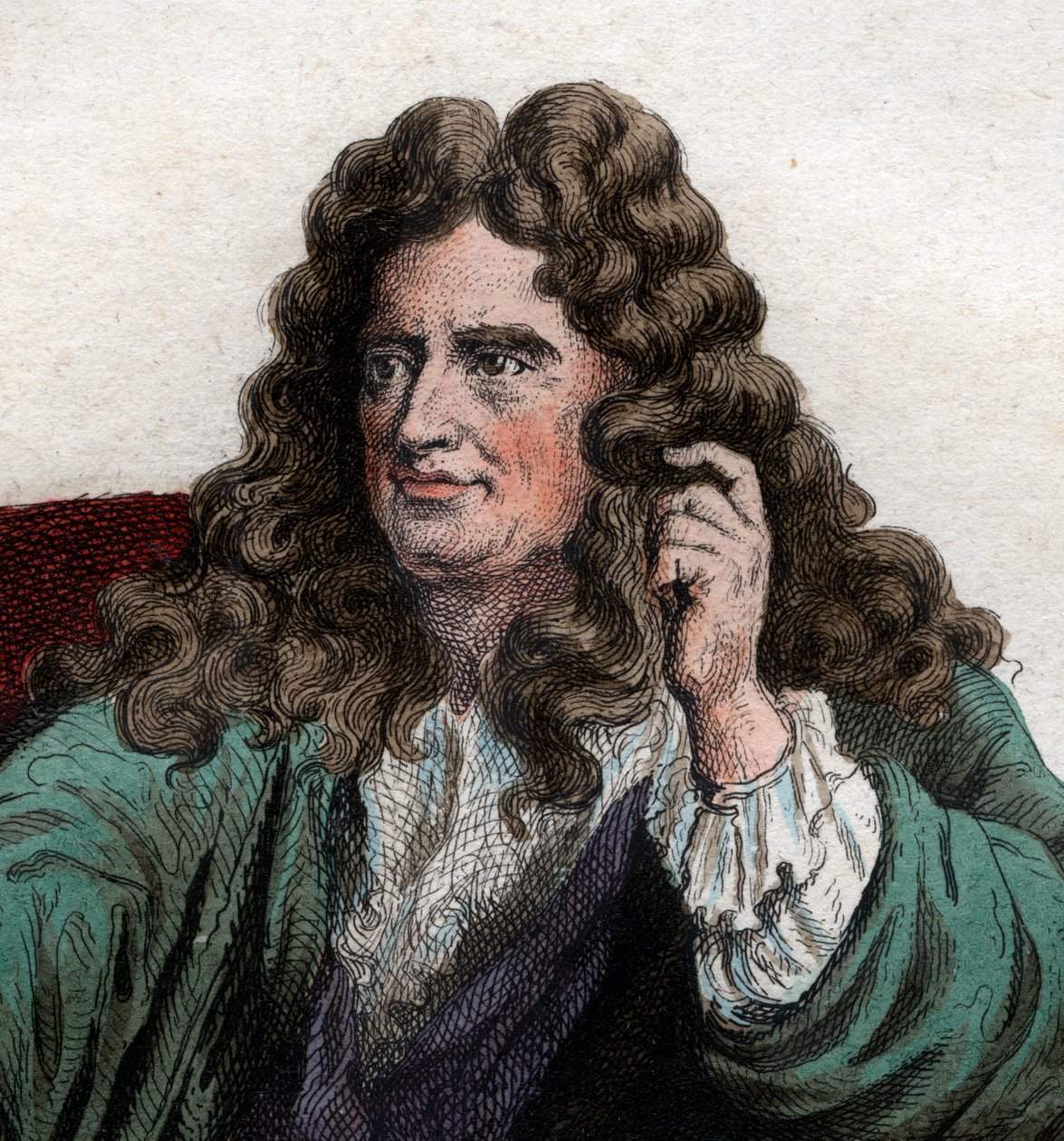 Nicolas Boileau Despreaux (1636-1711) francia költő és kritikus portréja. alkotó: French School