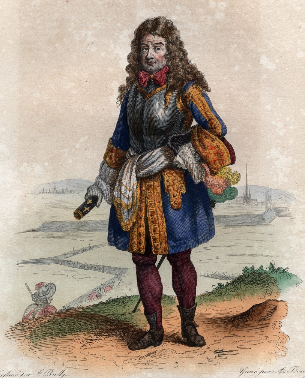 Nicolas Catinat de La Fauconnerie (1637-1712), francia katonai parancsnok és Franciaország marsalljának portréja. alkotó: French School