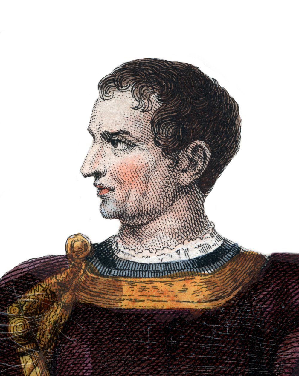 Olivier V de Clisson (1336-1407) francia rendőr portréja. alkotó: French School