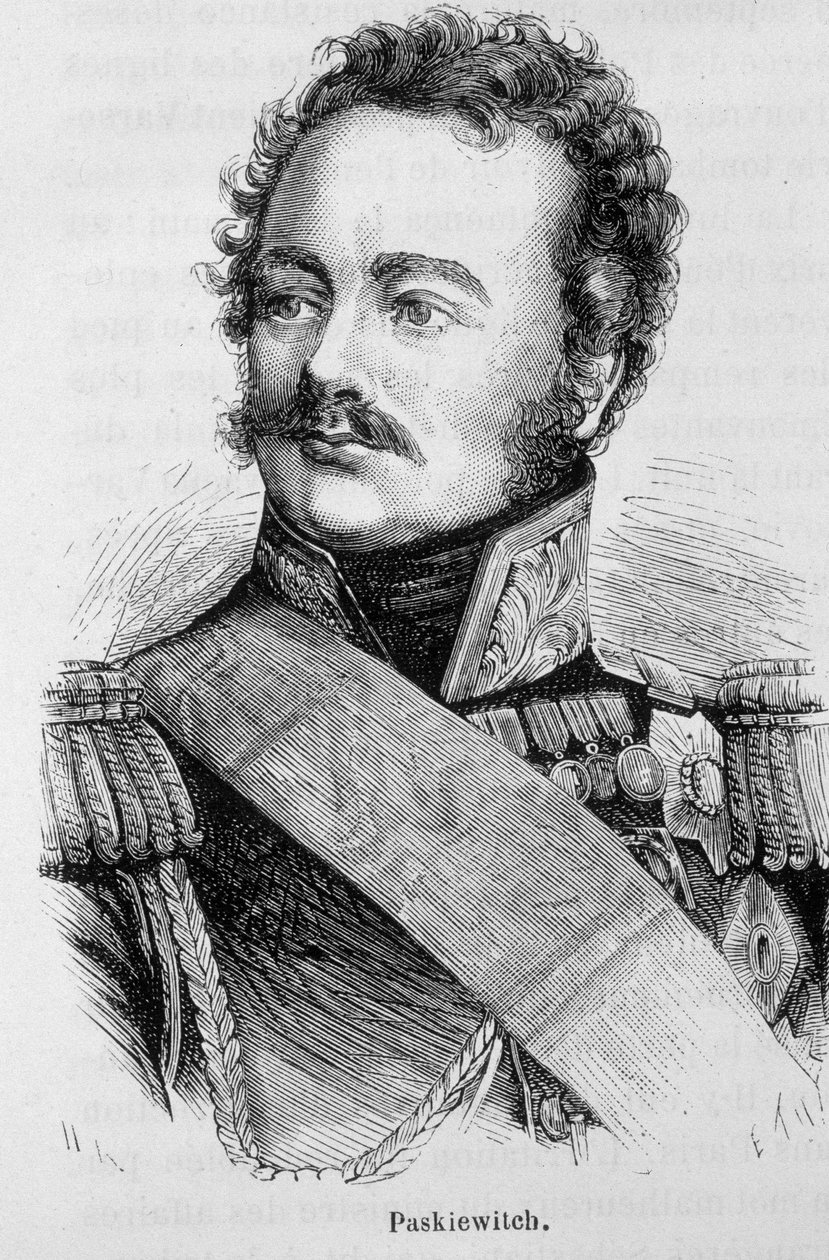 Paskiewitch (vagy Paskeevich), orosz marsall (1782-1856) portréja - Henri Martin "L