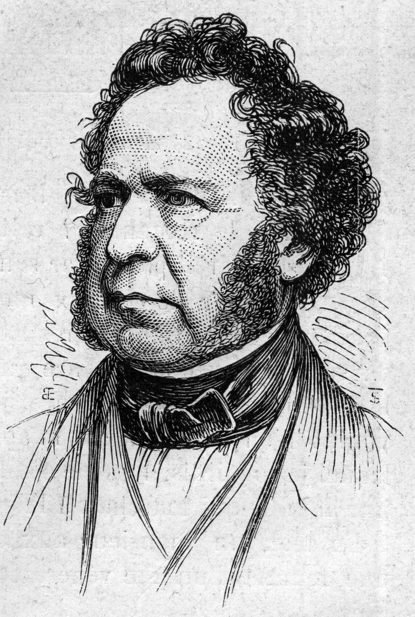 Paul Noailles-i herceg (1802-1885), francia történész és akadémikus portréja. Metszet a „” Le Monde Illustré”” 883. számában, 1874. március 14. alkotó: French School