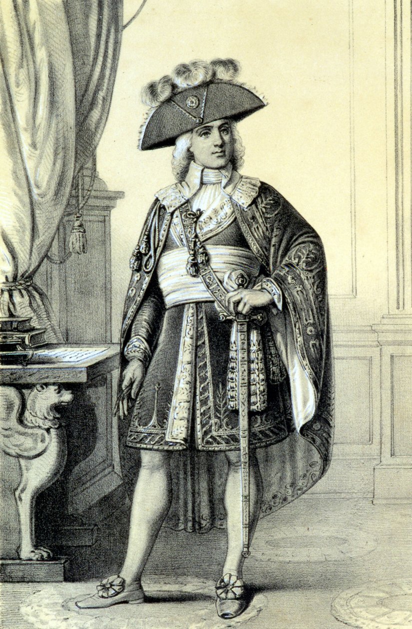 Paul de Barras (1755-1829) francia politikus portréja. - Albert Maurin „A Francia Forradalom Történelmi Galériájában”. alkotó: French School
