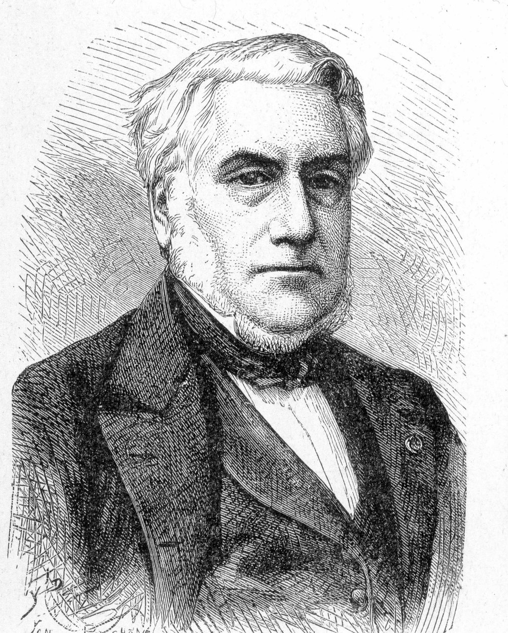 Paulin Talabot (1799 - 1878) portréja - a Tudományos albumban; jeles tudósok; Nagy felfedezések””” 1896. alkotó: French School