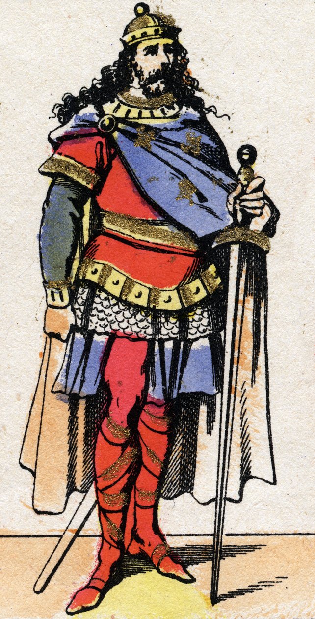 Fiatal Pepin vagy Herstal portréja (kb. 653-714) alkotó: French School
