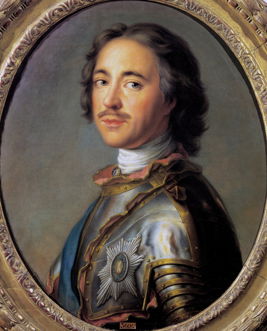 Nagy Péterként ismert I. Péter portréja (Moszkva alkotó: French School