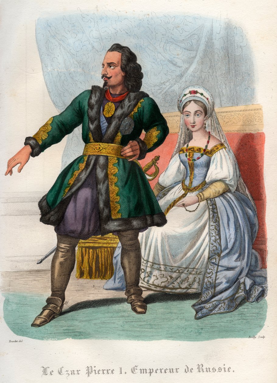 Nagy Péter (Peter Ier Le Grand) (1672-1725), orosz cár portréja alkotó: French School