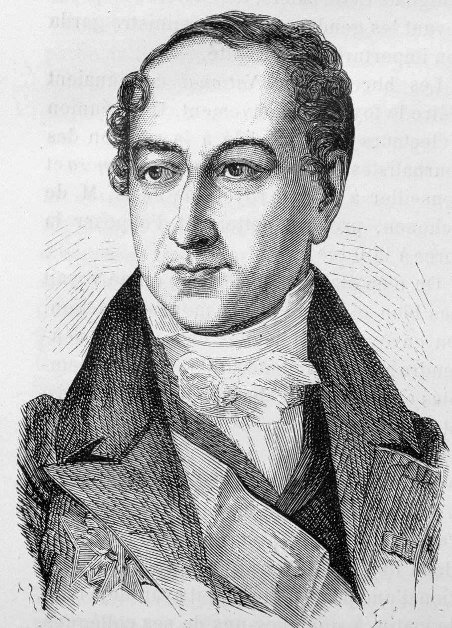 Peyronnet (vagy Peyronet), francia politikus (1778-1854) portréja – Henri Martin „L