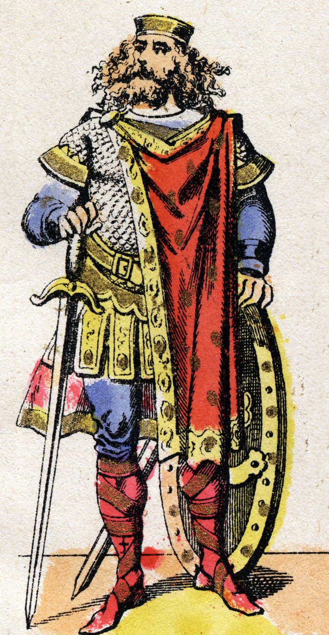 Pharamond (vagy Pharamun vagy Faramund vagy Paramund), a szalian frank király (uralom 420-428 között) portréja. alkotó: French School